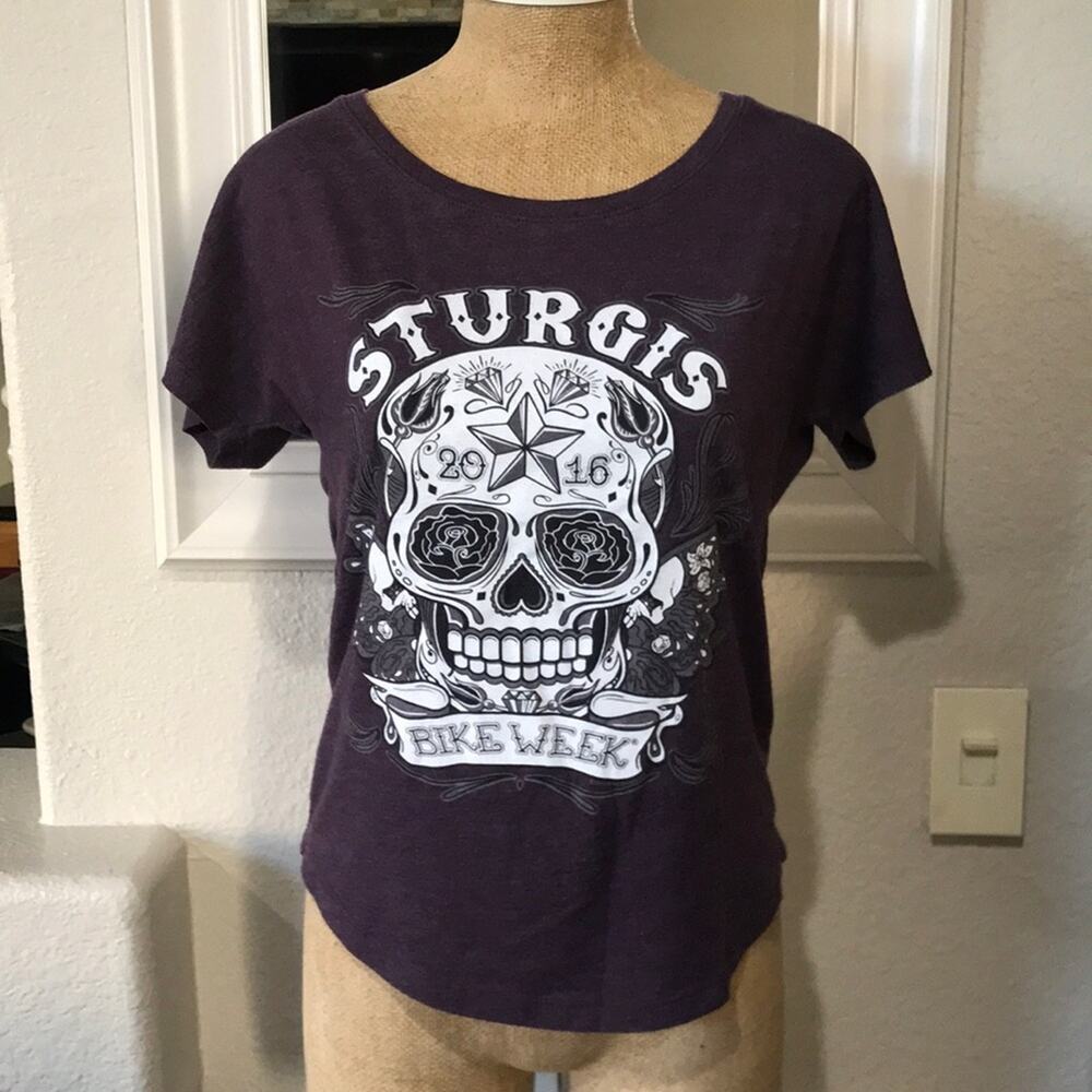 Sturgis Bike Week 2016 Motorcycle Harley Davidson Women's T Shirt Size Small